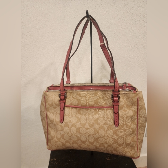 Coach Peyton Signature double zip carryall tote bag - Picture 4 of 14